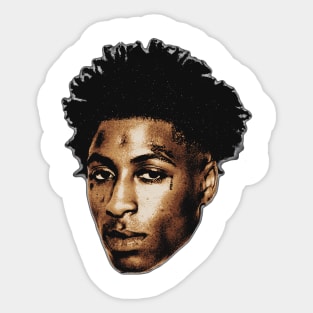 Young Boy Big Face Sticker